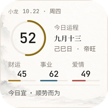 小号桌面小组件:今日干支